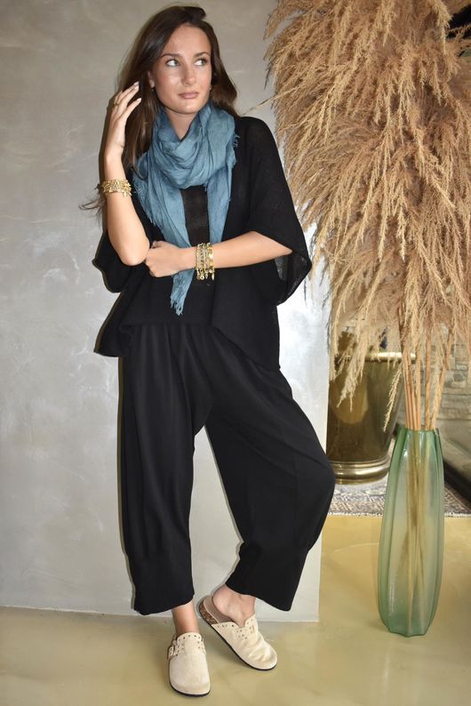 Jo Jo Quirky Classic Barrel Pant Black